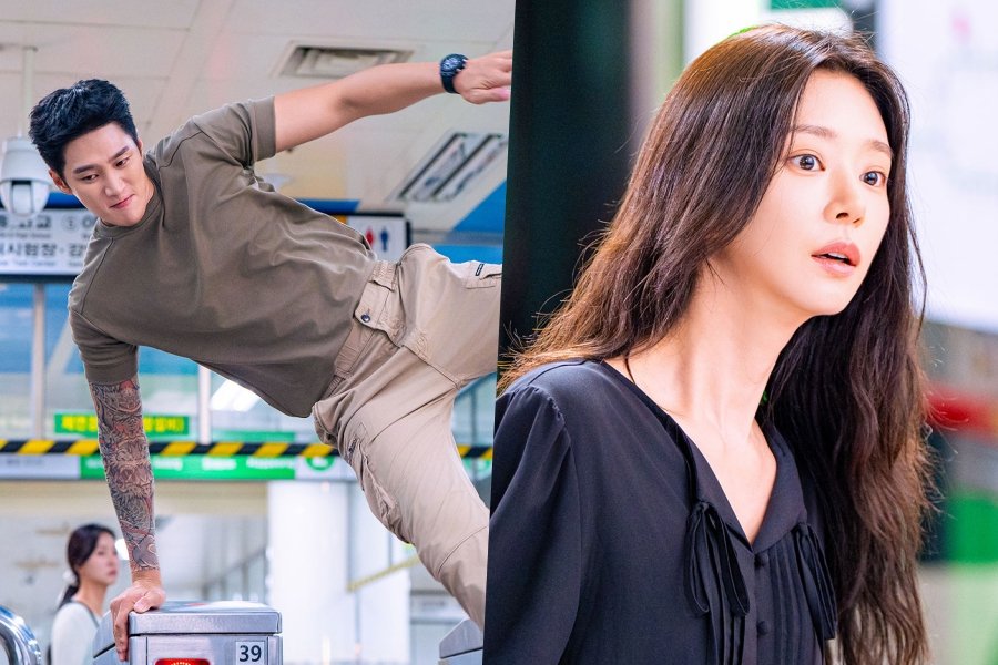 Ahn Bo Hyun And Lee Joo Bin Rush Through The Subway Searching For Someone Together In “Spring Fever”