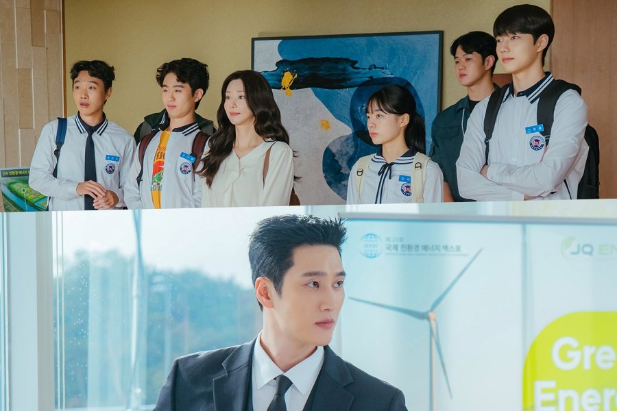 Lee Joo Bin Visits Ahn Bo Hyun’s Company With Her Students In “Spring Fever”
