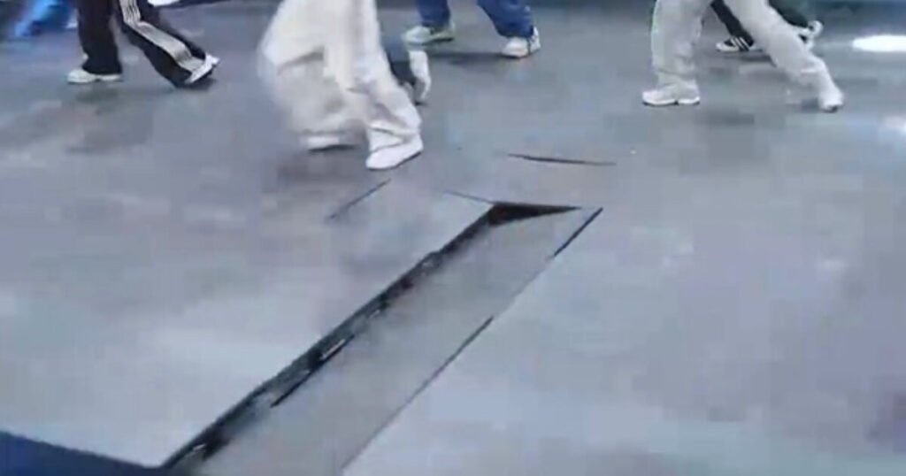 Rookie Boy Group Narrowly Escapes On-Stage Disaster As Floor Collapses During Live Performance Rookie Boy Group Narrowly Escapes On-Stage Disaster As Floor Collapses During Live Performance