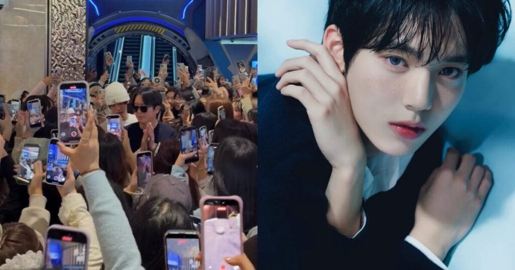 ZEROBASEONE's Han Yujin Gets Mobbed During Family Vacation