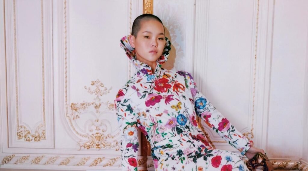 XG Cocona ELLE Japan April 2026 Gucci cover – fierce style icon in luxury fashion.