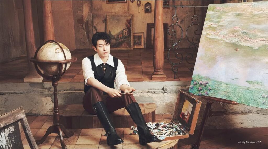 Forestella Etude concept photo group and individuals with artistic props like paints and globe