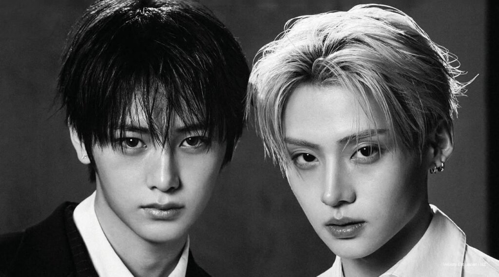 ALD1 “Burning Road” — Harper’s Bazaar Korea March 2026 ALPHA DRIVE ONE poses in motion under red lights for the “Burning Road” pictorial, blending futuristic fashion with raw emotion.