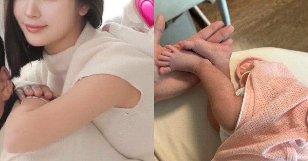 Former Girl Group Member Posts Sudden Childbirth Pictures With New Daughter