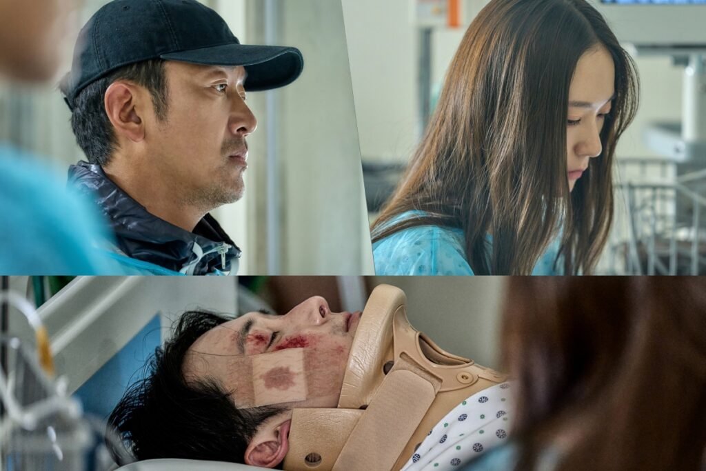 Ha Jung Woo And Krystal Look On At Unconscious Kim Jun Han With Mixed Feelings In "Mad Concrete Dreams"