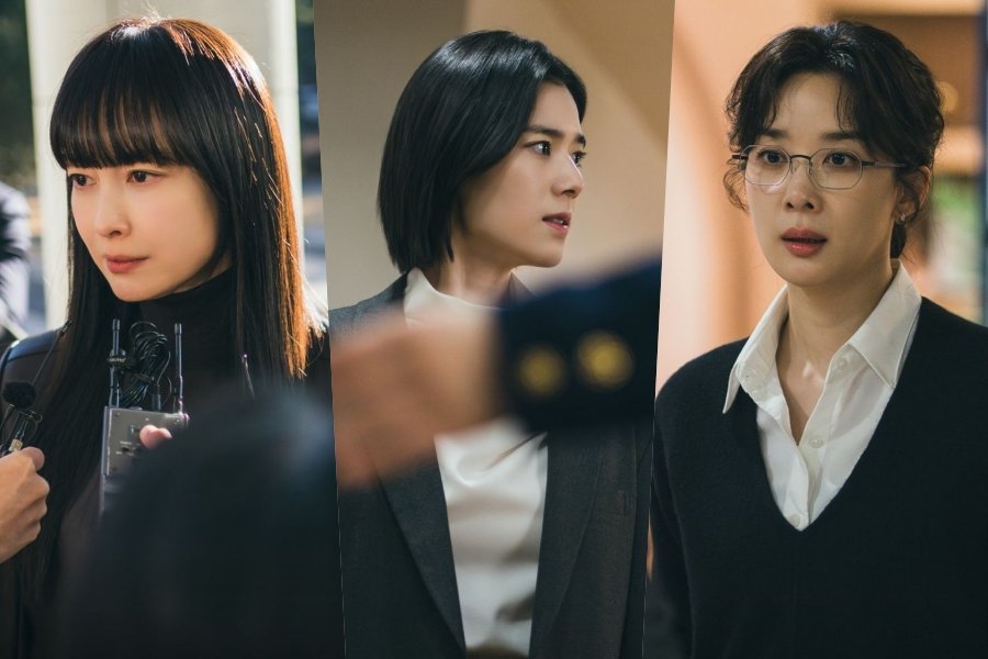 Lee Na Young, Jung Eun Chae, And Lee Chung Ah Caught Off Guard By Raid On Their Law Firm In “Honour”
