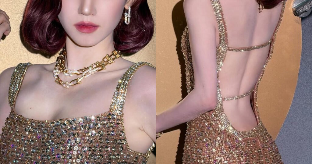 Popular Female Idol Flaunts Sexy Figure In Backless Dress