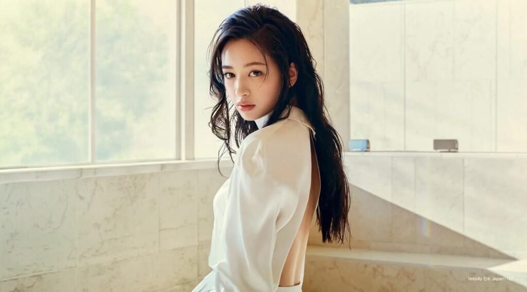 An Yujin IVE Harper’s BAZAAR Hong Kong Louis Vuitton March 2026 cover white gown