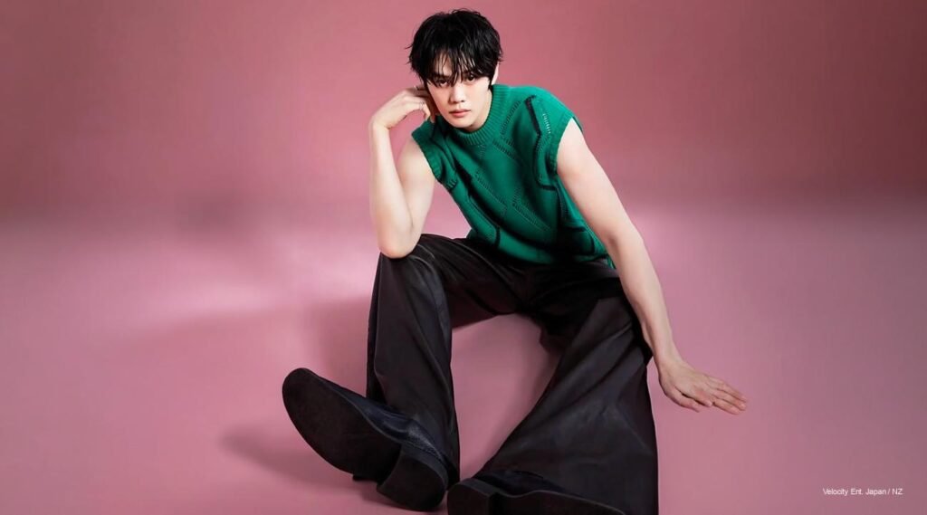 Kim Gyuvin ZEROBASEONE Y Magazine Issue 20 cover, lazy afternoon poet core fashion pictorial.