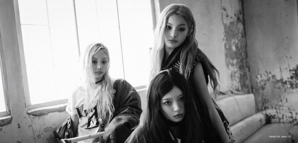 ILLIT members Yunah, Minju, Moka, Wonhee, and Iroha in vintage-kitschy Free Rider styling for MAMIHLAPINATAPAI 4th mini album concept film, April 2026