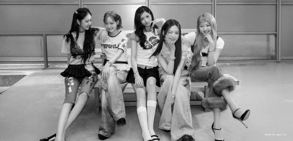 KiiiKiii (Jiyu, Leesol, Sui, Haum, Kya) wearing PANDORA jewellery in the Marie Claire Korea May 2026 pictorial