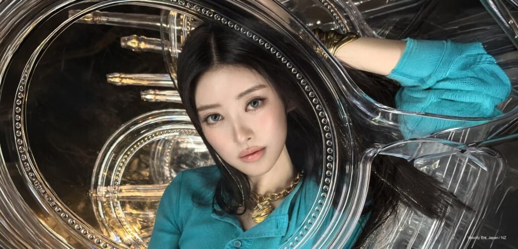 Anna of MEOVV in Chloé for W Korea May 2026 cover story pictorial, wearing luxury fashion in editorial portrait