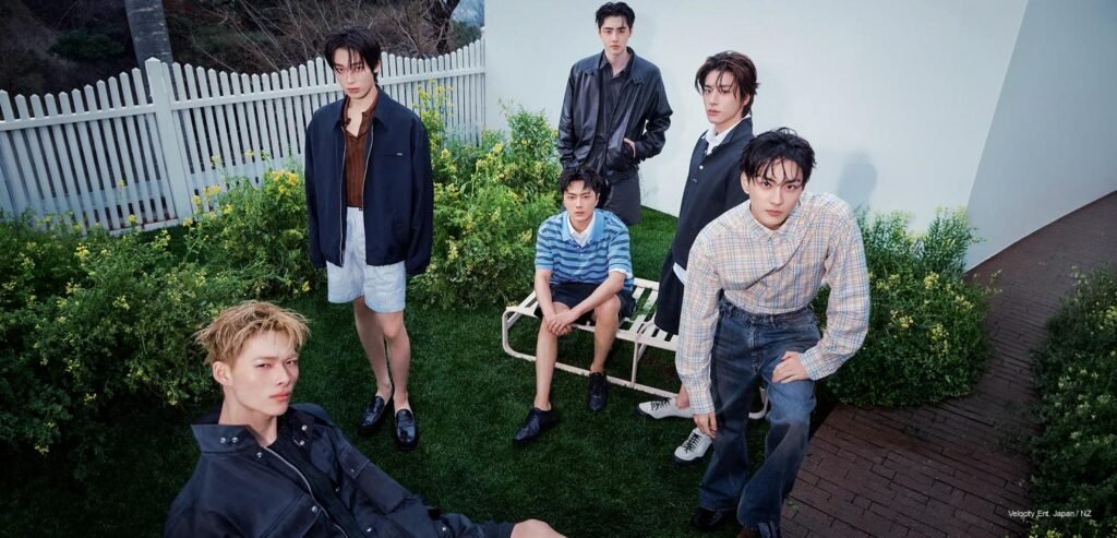 ENHYPEN members in Prada SS26 for DAZED Korea May 2026 cover shoot