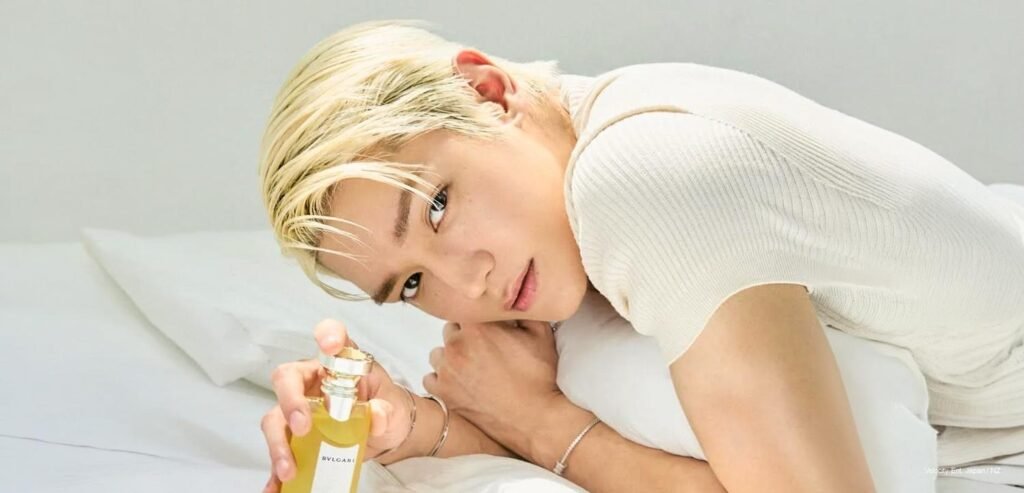 Taeyong of NCT wearing Bulgari jewellery for Vogue Korea May 2026 digital cover shoot — editorial fashion portrait