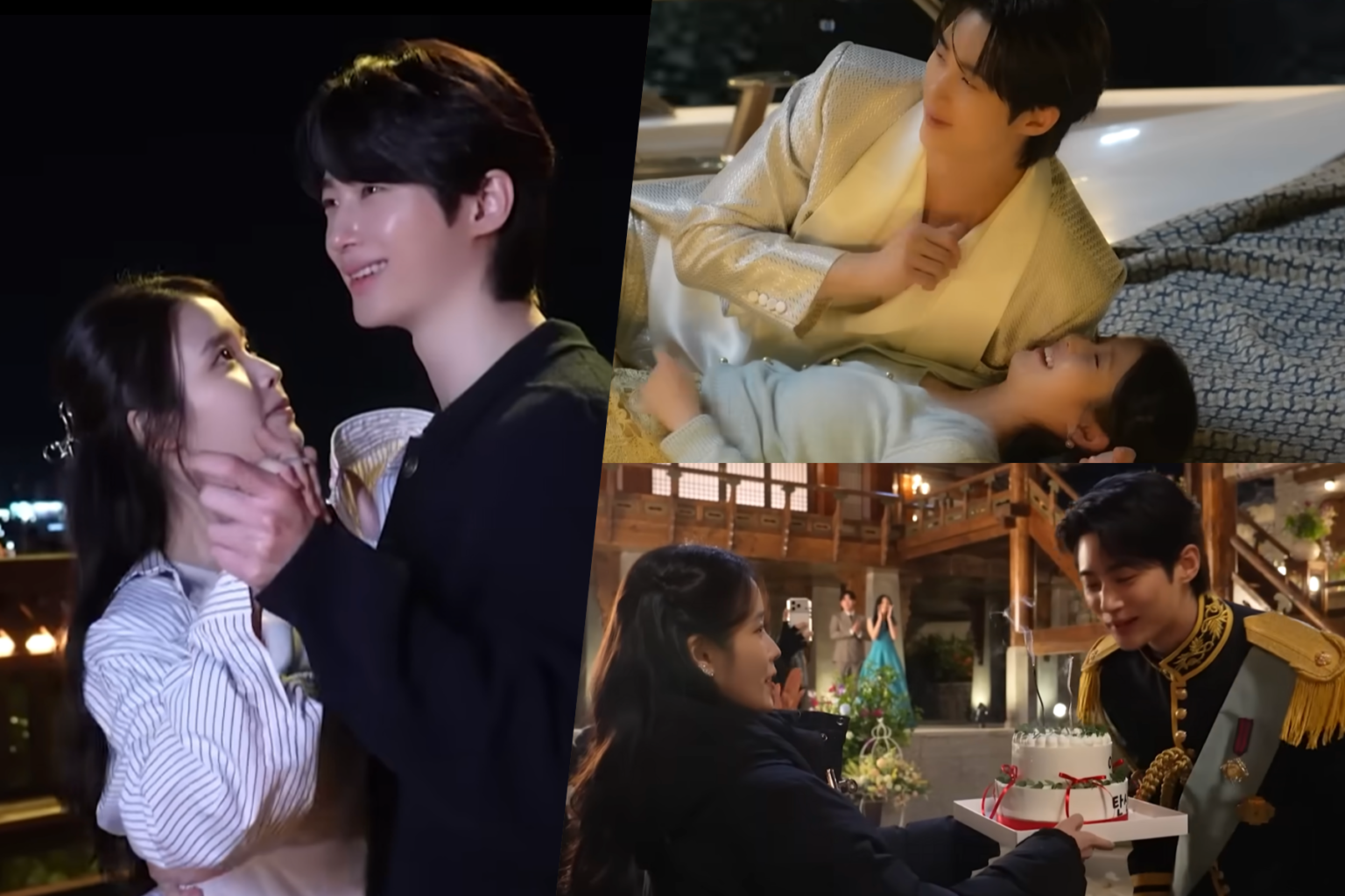 Watch: IU And Byeon Woo Seok Perfect Their Waltz And Kiss Scenes On Set Of "Perfect Crown"
