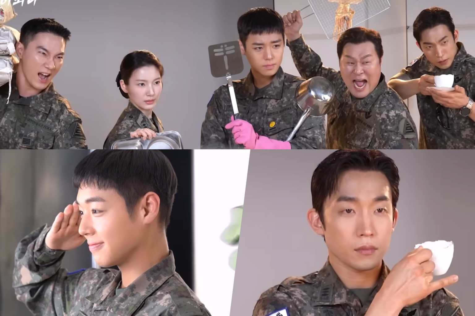 Watch: Park Ji Hoon, Lee Sang Yi, And More Get Playful And Creative For "The Legend Of Kitchen Soldier" Poster Shoot
