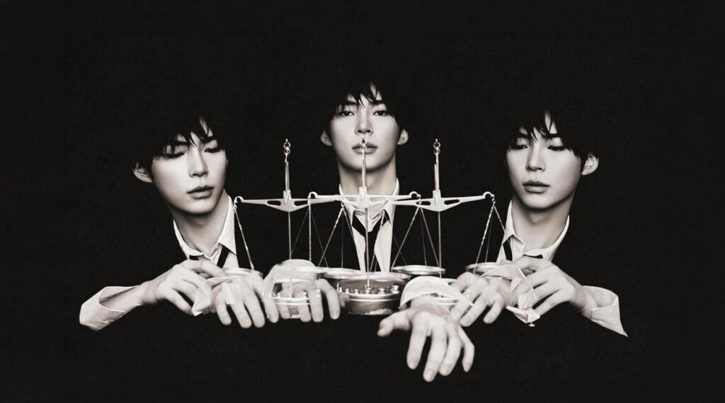 ZEROBASEONE ZB1 new profile photos 2026 black suit cards dramatic lighting