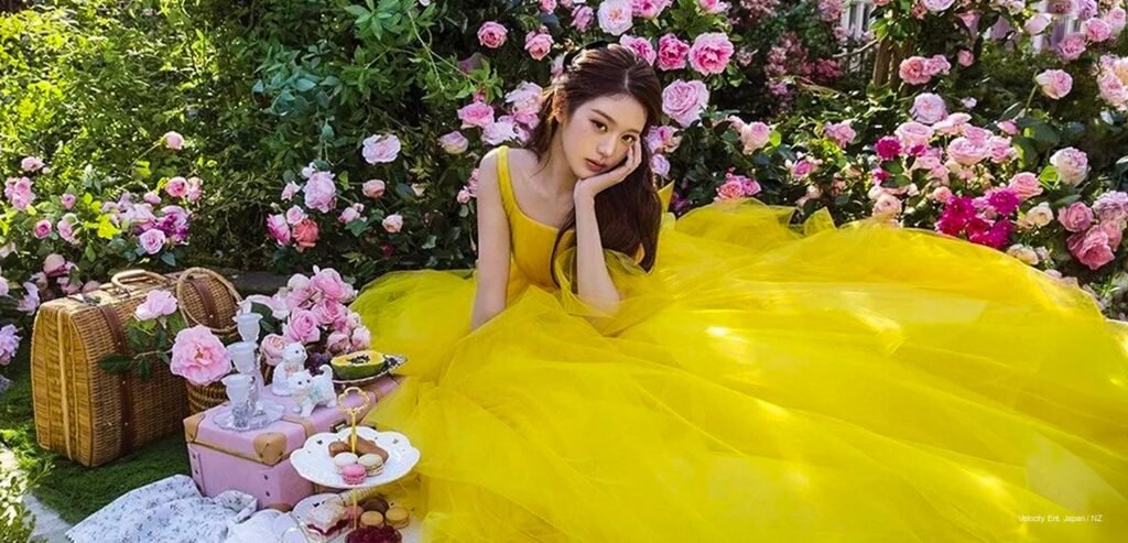 Jang Wonyoung in the Allure Korea × HAPA KRISTIN May 2026 digital edition cover pictorial, styled in soft luxury fashion with luminous HAPA KRISTIN colored contacts