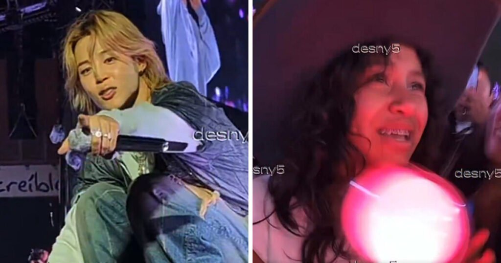 Jimin Comforts A Crying Fan At BTS's Mexico Concert