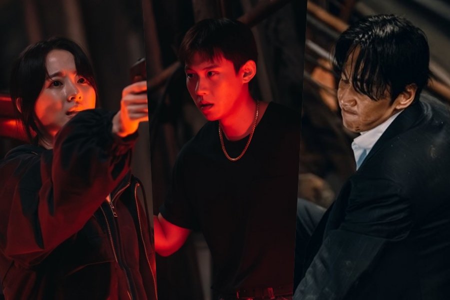 Park Bo Young Holds Kim Sung Cheol At Gunpoint As Lee Kwang Soo Enters The Fight For Gold In “Gold Land”