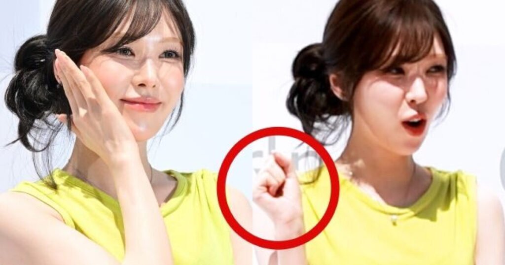Red Velvet's Wendy Makes An Unexpected Hand Gesture While Taking Press Photos — Here's Why