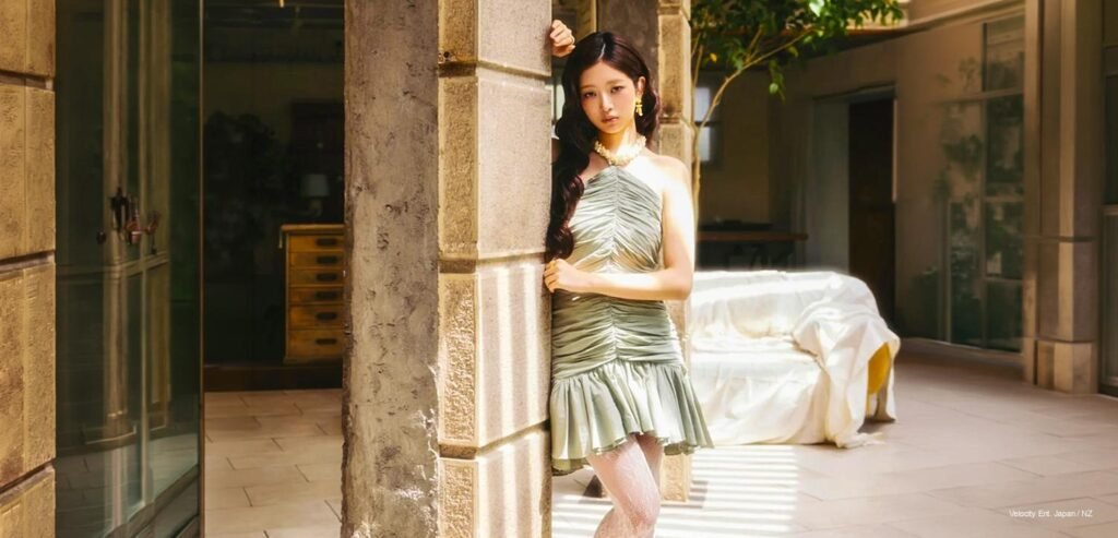 IVE member Rei in a minimalist editorial portrait, Kpoppie Magazine Issue 203 2026 Vol.01 cover