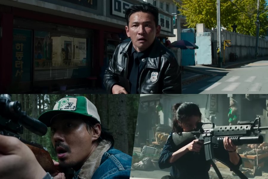 Watch: Hwang Jung Min, Zo In Sung, And Jung Ho Yeon Lead Fight Against Aliens In New Film “HOPE” Teaser