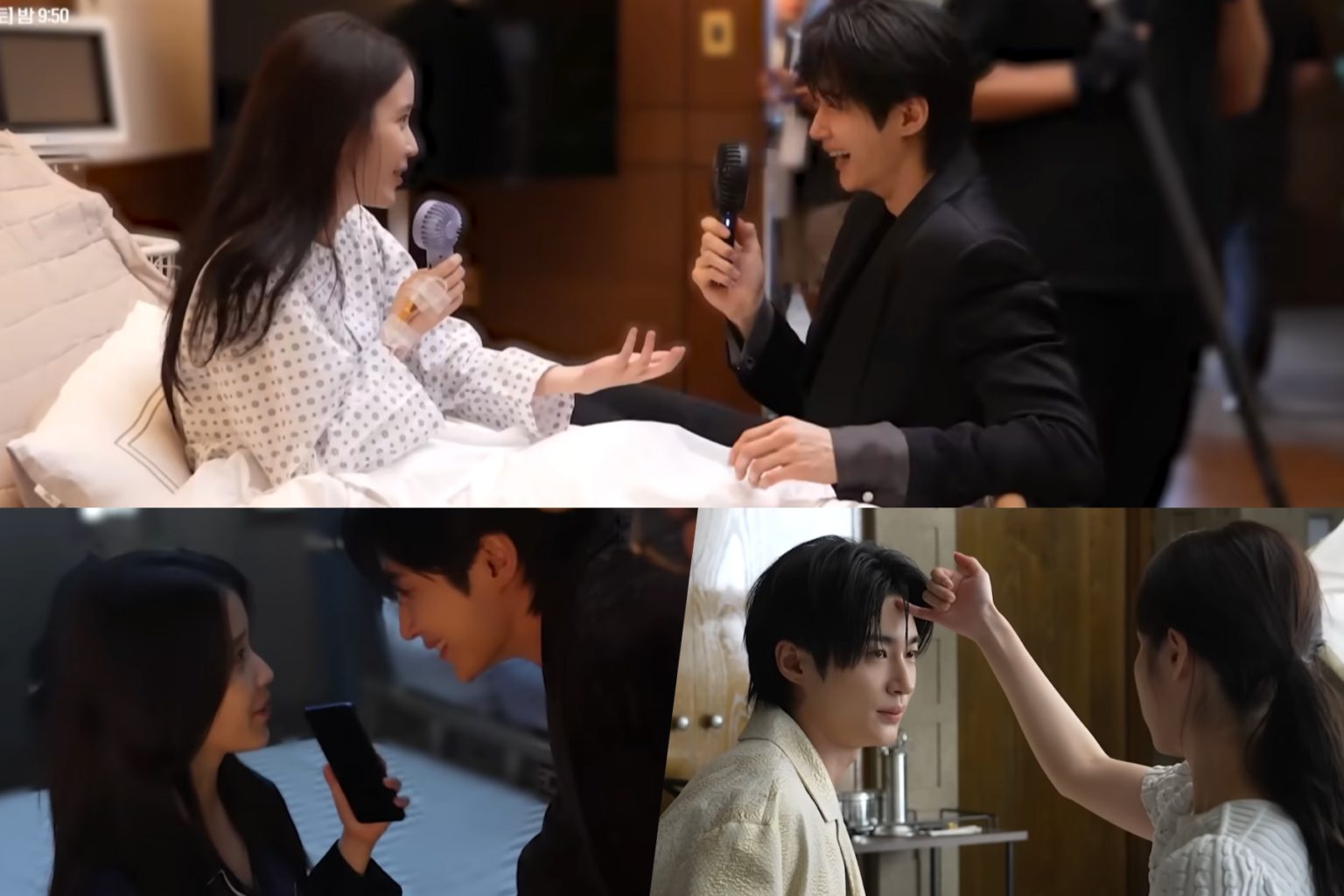 Watch: IU And Byeon Woo Seok Enjoy A Warm And Playful Atmosphere On Set Of "Perfect Crown"