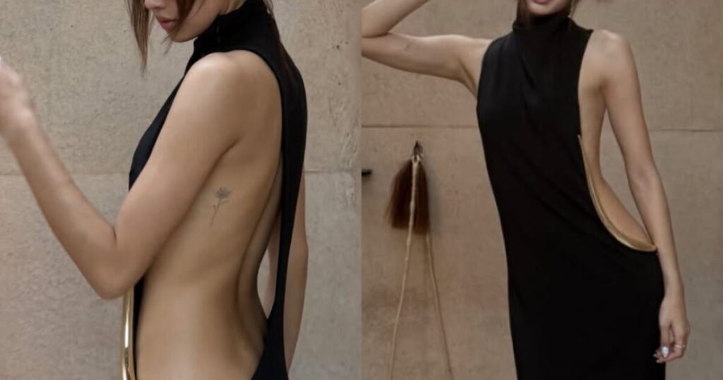 BLACKPINK’s Lisa Exposes Her Figure In Deep-Plunging Dress