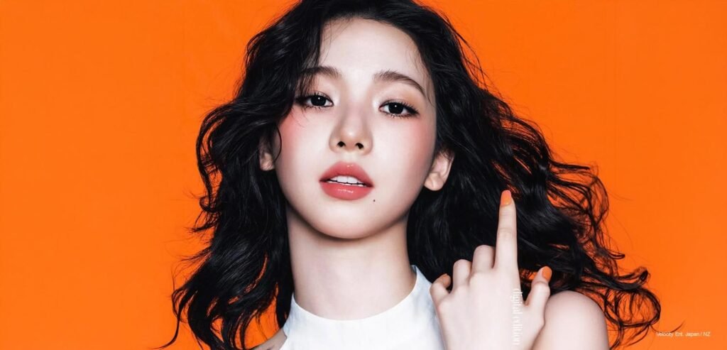 Karina of aespa in Chanel Beauty campaign for Vogue Korea July 2026 digital cover, wearing structured Chanel silhouette, clean makeup, luminous ski