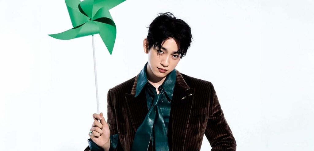 GOT7’s Park Jinyoung in WWD Korea June 2026 pictorial preview, styled in a refined high-fashion editorial portrait.