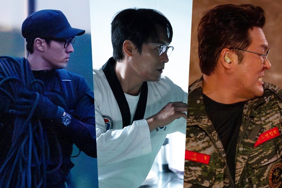 So Ji Sub, Choi Dae Hoon, And Yoon Kyung Ho Fight Their Way Through Enemy Territory In “Agent Kim Reactivated”