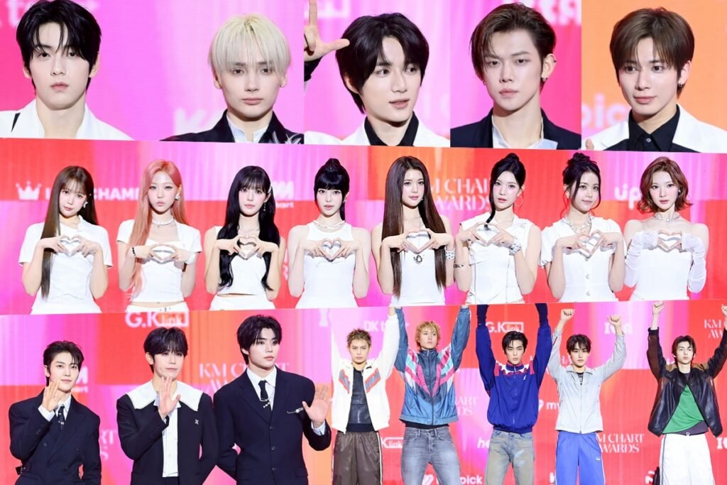 Stars Light Up The Red Carpet At The KM Chart Awards (KMA) 2026