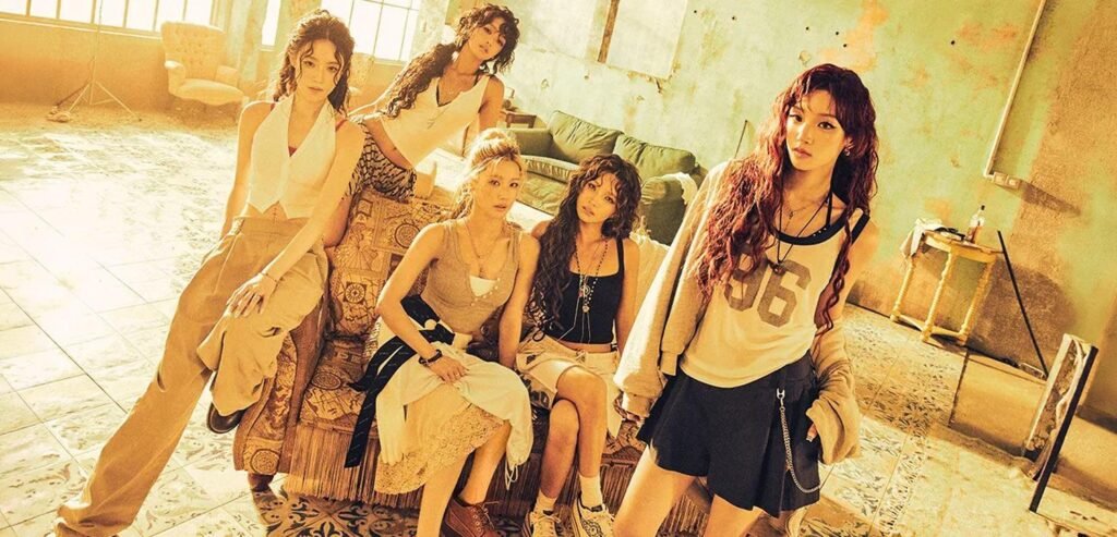 Miyeon, Shuhua, Soojin, Soyeon and Minnie – i-dle 'Gimme Dat Love' Concept Image