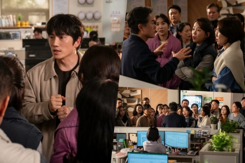 Ji Sung Is Surrounded By An Angry Mob In "The Apartment Job"