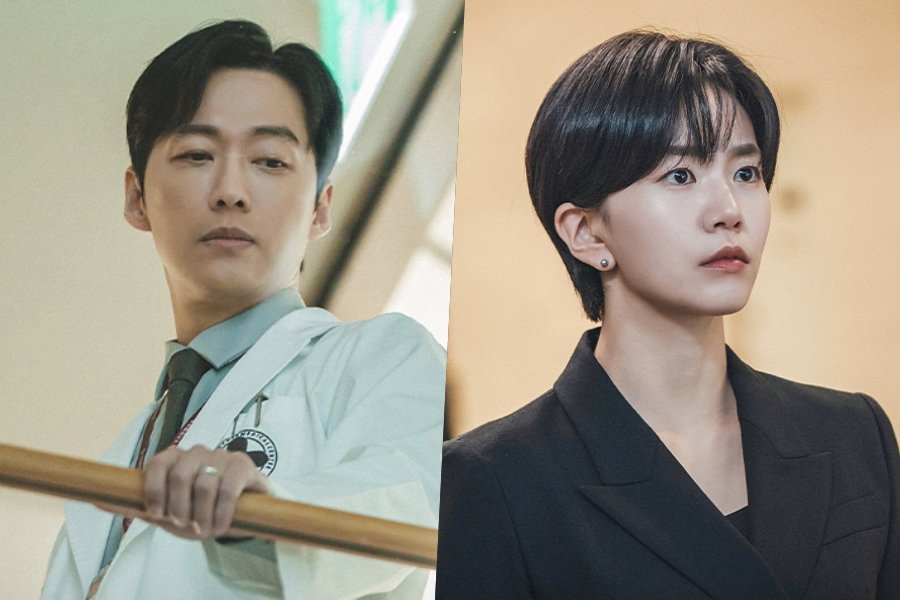 Namkoong Min Watches From Above As Police Talk To Lee Seol In “The Husband” Namkoong Min Watches From Above As Police Talk To Lee Seol In “The Husband”