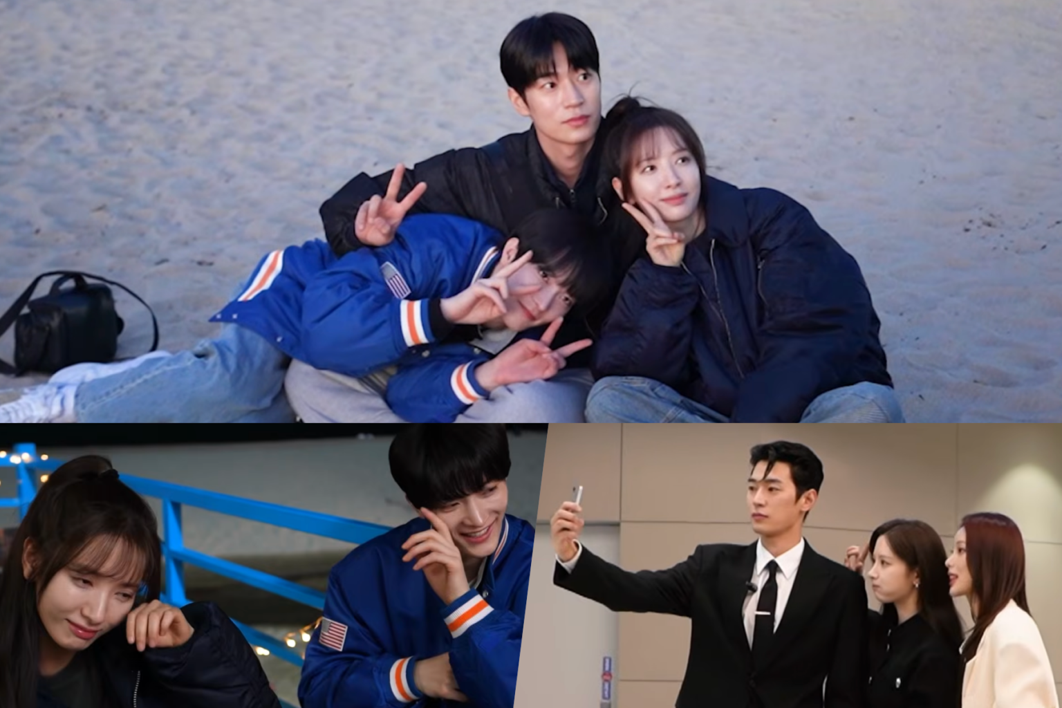 Watch: Kim Ji Yeon, Park Seo Ham, Jang Se Hyuk, And Moon Seung You Showcase Sweet Chemistry On Set Of "Dive Into You"