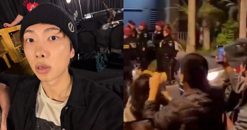 BTS’s RM Speaks Out Regarding Crowds In Front Of Their Hotel BTS’s RM Speaks Out Regarding Crowds In Front Of Their Hotel